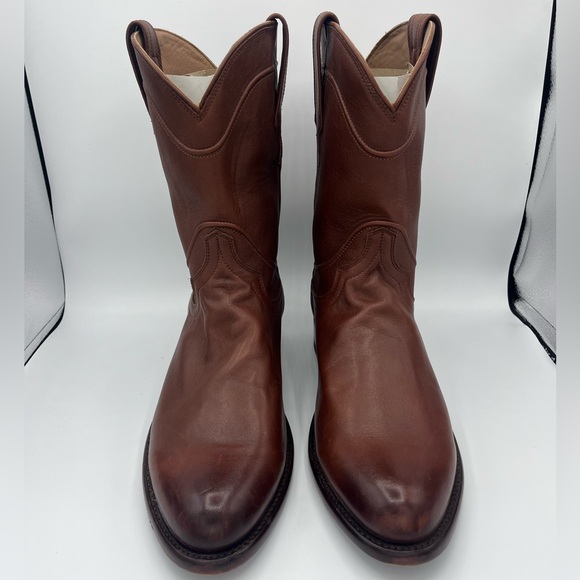 Men’s Leather Tecovas Brown Boots Size 11.5 - Picture 2 of 10